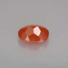 Cornalina Naranja rojizo natural de 1.54 ct, Corte Óvalo, Translúcido