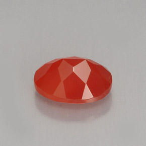 Cornalina Naranja rojizo natural de 1.84 ct, Corte Óvalo, Translúcido