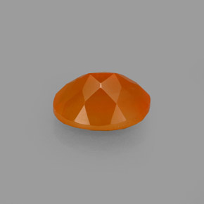 Cornalina naranja natural de 1,71 ct, corte óvalo, translúcido