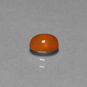 Cornalina Naranja natural de 0.47 ct, Transparente, Transparente / Translúcido
