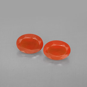 Gemas de cornalina naranja natural de  ct, transparente, transparente / translúcido