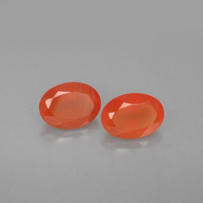 Gemas de cornalina naranja natural de  ct, transparente, transparente / translúcido