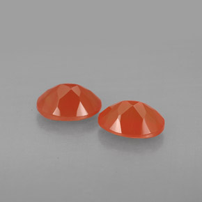 Gemas de cornalina naranja natural de  ct, transparente, transparente / translúcido
