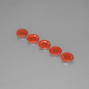 Gemas de cornalina naranja natural de  ct, transparente, transparente / translúcido