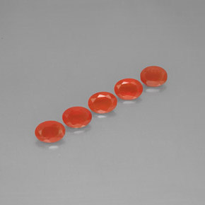 Gemas de cornalina naranja natural de  ct, transparente, transparente / translúcido