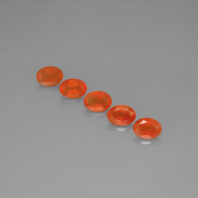 Gemas de cornalina naranja natural de  ct, transparente, transparente / translúcido