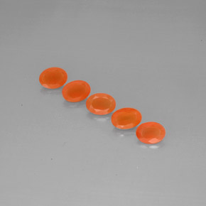 Gemas de cornalina naranja natural de  ct, transparente, transparente / translúcido