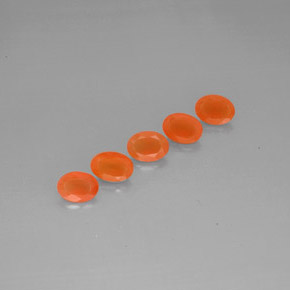 Gemas de cornalina naranja natural de  ct, transparente, transparente / translúcido