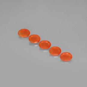 Gemas de cornalina naranja natural de  ct, transparente, transparente / translúcido