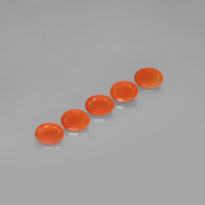 Gemas de cornalina naranja natural de  ct, transparente, transparente / translúcido