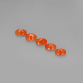 Gemas de cornalina naranja natural de  ct, transparente, transparente / translúcido