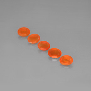 Gemas de cornalina naranja natural de  ct, transparente, transparente / translúcido