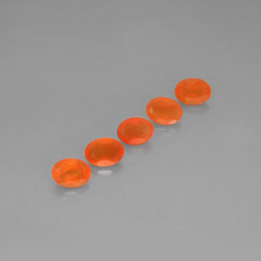 Gemas de cornalina naranja natural de  ct, transparente, transparente / translúcido