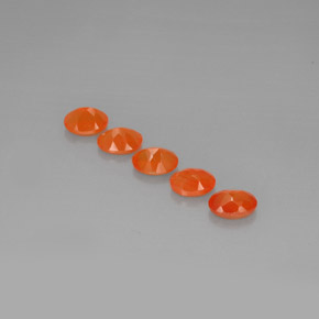 Gemas de cornalina naranja natural de  ct, transparente, transparente / translúcido