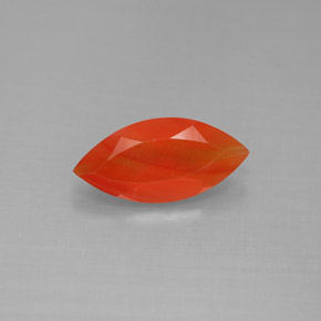 Cornalina Naranja rojizo natural de 1.30 ct, Transparente, Transparente / Translúcido