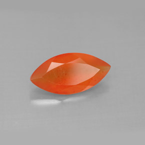 Cornalina naranja natural de 1,43 ct, transparente, transparente / translúcido