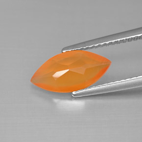 Cornalina Naranja rojizo natural de 1.48 ct, Transparente, Transparente / Translúcido