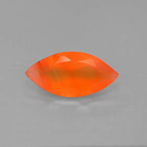 Cornalina Naranja natural de 1.44 ct, Transparente, Transparente / Translúcido