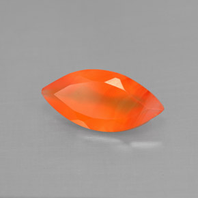 Cornalina Naranja natural de 1.44 ct, Transparente, Transparente / Translúcido