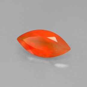 Cornalina Naranja rojizo natural de 1.52 ct, Transparente, Transparente / Translúcido