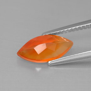 Cornalina Naranja rojizo natural de 1.52 ct, Transparente, Transparente / Translúcido