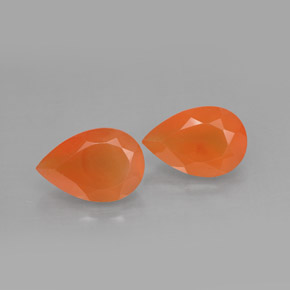 Gemas de cornalina naranja natural de  ct, transparente, transparente / translúcido