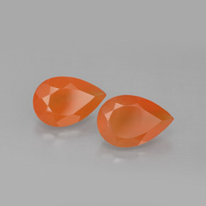 Gemas de cornalina naranja natural de  ct, transparente, transparente / translúcido