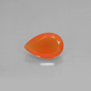 Cornalina naranja natural de 1,16 ct, transparente, transparente / translúcido