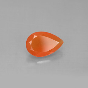 Cornalina naranja natural de 1,16 ct, transparente, transparente / translúcido