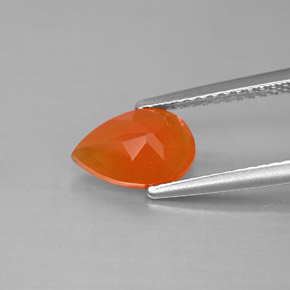 Cornalina naranja natural de 1,16 ct, transparente, transparente / translúcido