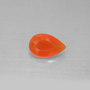 Cornalina naranja natural de 1,04 ct, transparente, transparente / translúcido