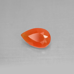 Cornalina naranja natural de 1,04 ct, transparente, transparente / translúcido
