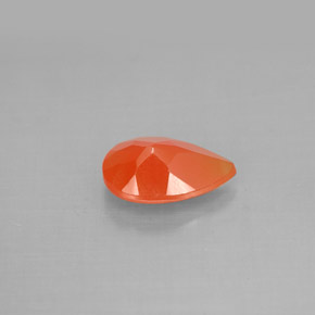 Cornalina naranja natural de 1,04 ct, transparente, transparente / translúcido