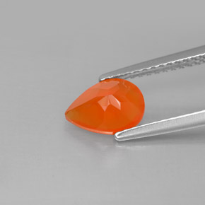 Cornalina Naranja natural de 0.94 ct, Transparente, Transparente / Translúcido