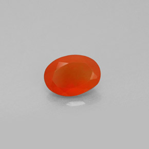 Cornalina naranja natural de 0,68 ct, transparente, transparente / translúcido
