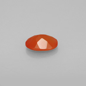 Cornalina naranja natural de 0,68 ct, transparente, transparente / translúcido