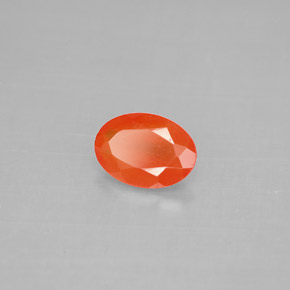 Cornalina Naranja rojizo natural de 0.62 ct, Transparente, Transparente / Translúcido