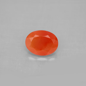 Cornalina Naranja rojizo natural de 1.23 ct, Transparente, Transparente / Translúcido