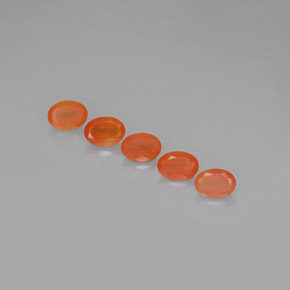 Gemas de cornalina naranja natural de  ct, transparente, transparente / translúcido