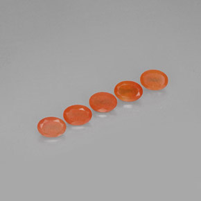 Gemas de cornalina naranja natural de  ct, transparente, transparente / translúcido