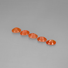Gemas de cornalina naranja natural de  ct, transparente, transparente / translúcido
