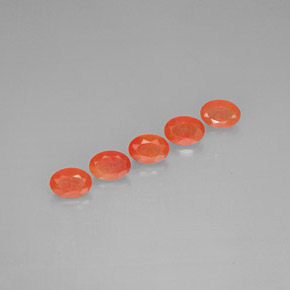 Gemas de cornalina naranja natural de  ct, transparente, transparente / translúcido