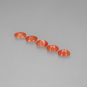 Gemas de cornalina naranja natural de  ct, transparente, transparente / translúcido