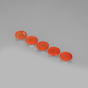 Gemas de cornalina naranja natural de  ct, transparente, transparente / translúcido