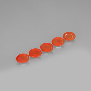 Gemas de cornalina naranja natural de  ct, transparente, transparente / translúcido