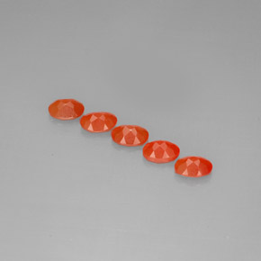 Gemas de cornalina naranja natural de  ct, transparente, transparente / translúcido