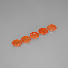 Gemas de cornalina naranja natural de  ct, transparente, transparente / translúcido