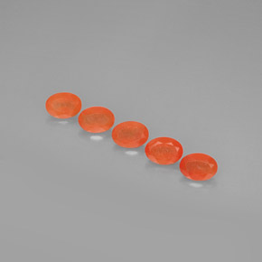 Gemas de cornalina naranja natural de  ct, transparente, transparente / translúcido