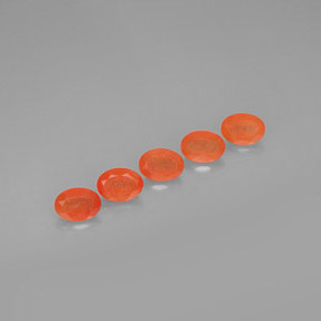 Gemas de cornalina naranja natural de  ct, transparente, transparente / translúcido