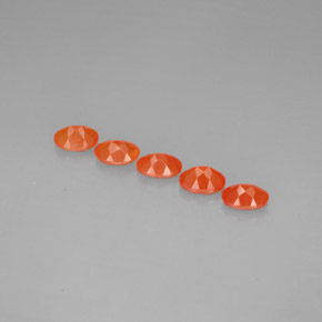 Gemas de cornalina naranja natural de  ct, transparente, transparente / translúcido